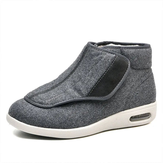 Walking Shoes Warm Wool Boots Casual Men Orthopedics Wide Feet Swollen Shoe Thumb Eversion Soft Comfort Adjust Diabetic Recovery