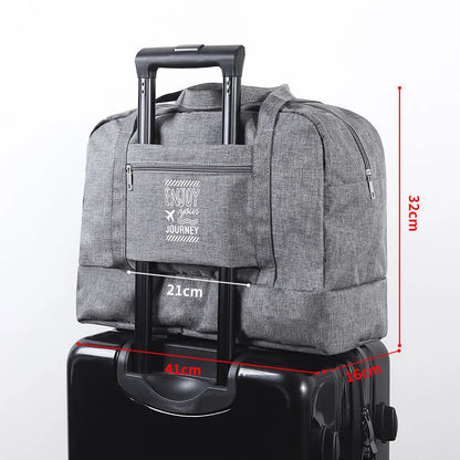 Women's Large Capacity Travel Bag Fitness Yoga Handbag Wet and Dry Wide Shoulder Strap Outdoor Tote Bag