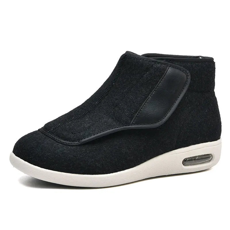 Walking Shoes Warm Wool Boots Casual Men Orthopedics Wide Feet Swollen Shoe Thumb Eversion Soft Comfort Adjust Diabetic Recovery