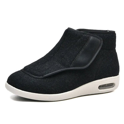 Walking Shoes Warm Wool Boots Casual Men Orthopedics Wide Feet Swollen Shoe Thumb Eversion Soft Comfort Adjust Diabetic Recovery