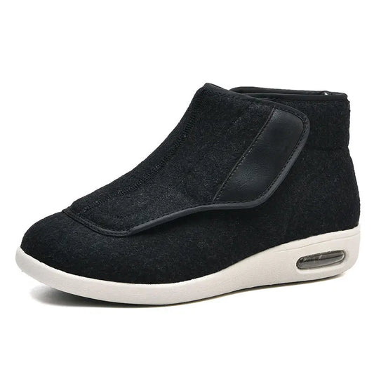 Walking Shoes Warm Wool Boots Casual Men Orthopedics Wide Feet Swollen Shoe Thumb Eversion Soft Comfort Adjust Diabetic Recovery
