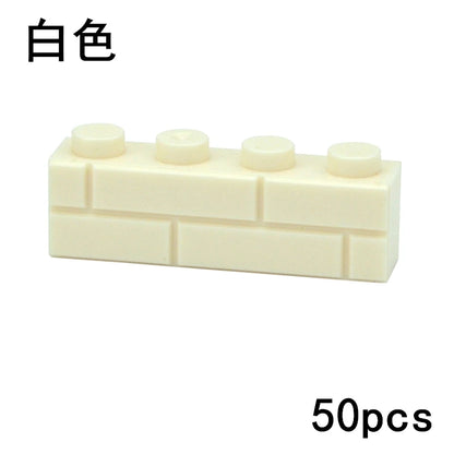 DIY Wall Bricks 1x4 1x3 1x2 Dots Thick Building Block Educational Creative House Contruction Toys Compatible With 15533 For Kids