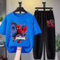Autumn Boys Clothes long sleeve& trousers 2 Pieces Set Teenage Girls & Boys Printed Spider-Man lronman Tracksuit Fashion Casual