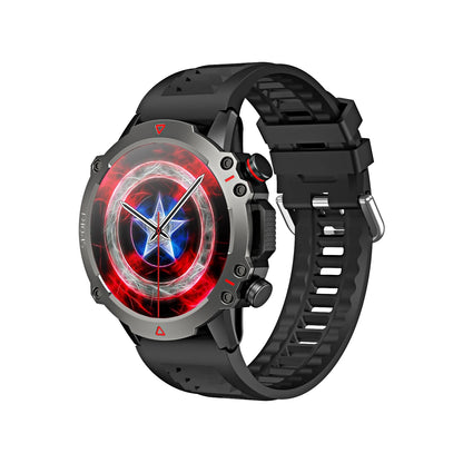 AMOLED SmartWatch Rugged Military BT Call Smart Watch Sports Fitness Tracker 1.53 inch 360*360 HD Screen 30 Days Standby Men