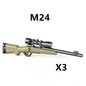 WW2 German Weapon Building Block 98K Two-color Gun US M1911 Soviet RPG Military Soldier Figure Accessories Rifle Pistol Toy C349
