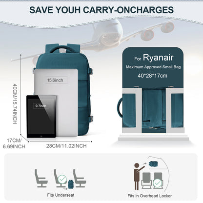 Women Men Hand Luggage Ryanair 40x20x25 Backpack Business Laptop Bag College Travel Backpack Waterproof Carry on Cabin Backpack