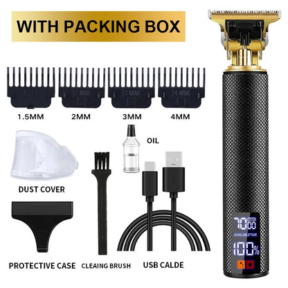T9 Professional Hair Cutting Machine Wireless Electric Hair Trimmer Digital Display Hair Clipper Men Beard Shaver Barber For Men