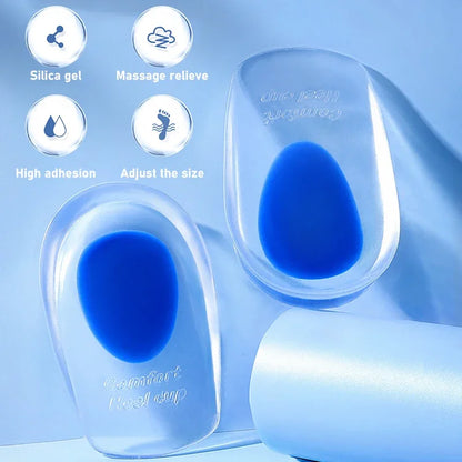 Medical Silicone Insoles For Heel Protector Inserts Heel Spur Pads For Relief Plantar Fasciitis Heel Pain Reduce Pressure