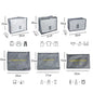 6/7 Pcs Set Travel Organizer Storage Bags Suitcase Packing Cubes Cases Portable Wardrobe Luggage Clothes Shoe Pouch Fold