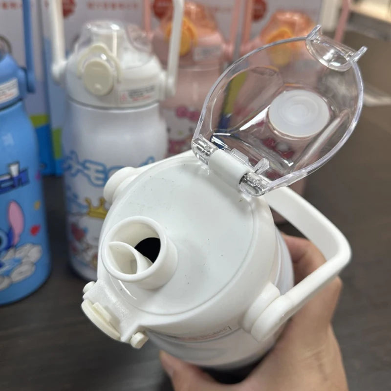 Sanrio Kuromi Water Cup Student Children's Cute Plastic Cup with Lid Straw Cup Straight Drinking Cup Festival Water Cup