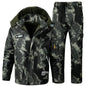 New Winter Velvet Thickened Jacket Suit for Men and Women Windproof and Water-proof Outdoor Cold-proof and Warm Work Clothes