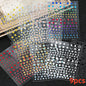 8Pcs Red Heart Nail Stickers 3D Bronzing Silver Gold Heart Shape Star & Moon Metal Totem Nail Slider Self-Adhesive DIY Nail Art*