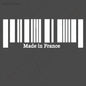 9x25cm 1pc New Made in France Flag Bar Code Car Funny Stickers PVC Decal Styling For Peugeot Citroen Renault Bugatti DS Dacia