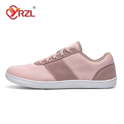 YRZL Unisex Wide Barefoot Shoes for Women Outdoor Men Trail Running Minimalist Lightweight and Breathable Walking Shoes