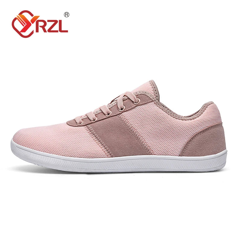 YRZL Unisex Wide Barefoot Shoes for Women Outdoor Men Trail Running Minimalist Lightweight and Breathable Walking Shoes