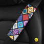 Car Seat Belt Shoulder Guard Pads Covers Protective Sleeve Bohemian Style Insurance Belt Shoulder Protection Auto Accessories