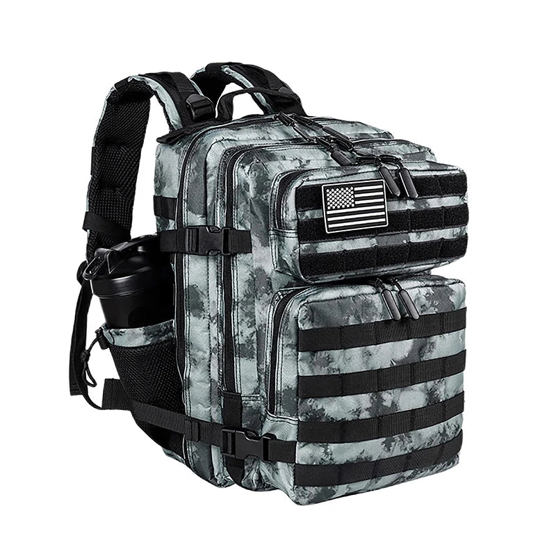 LHl 35L Tactical Backpack Small Athlete Gym Bag for Men/Women Qutdoor Travel Hiking Molle Rucksack with Bottle Holder