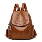 Luxury Women Genuine Leather Backpack Fashion Designer Female Soft Cow Leather School Bag Large Capacity Travel Bags Mochila Sac
