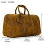 Vintage Men Genuine Leather Travel Bag Travel Tote Big Weekend Bag Man Cowskin Duffle Bag Hand Luggage Male Handbags Large 60cm