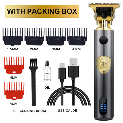 T9 Professional Hair Cutting Machine Wireless Electric Hair Trimmer Digital Display Hair Clipper Men Beard Shaver Barber For Men