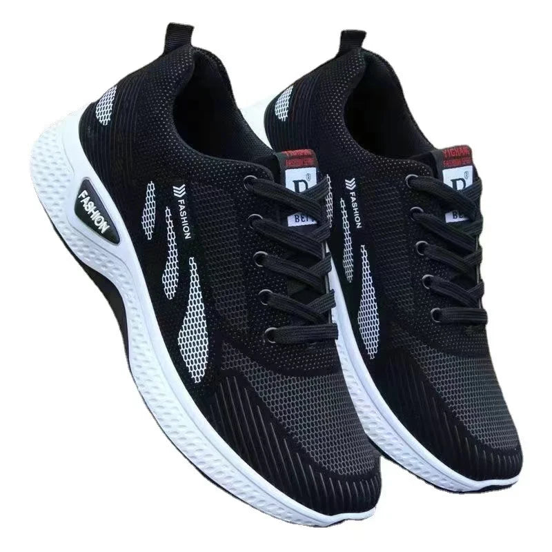 Men's breathable lightweight casual mesh sports shoes summer outdoor soft sole comfort running shoes walking shoes male sneakers
