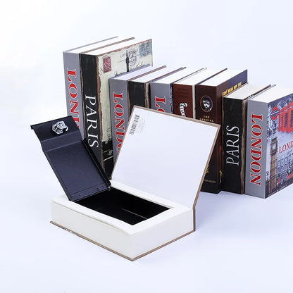 Safe Box Valuables Security Dictionary Book with Lock Security Key Lock Secret Book Code Money Simulation Book Cash Safety Desig