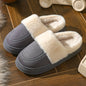 2024 New Winter Trend Concise Indoor Mule Warm Cosy Non-slip Plush Slippers For Women Closed-toe Slides Ladies Home Cotton Shoes