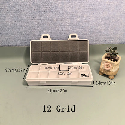 Sealed Moisturizing Paint Box 12/24/36 Grid Oil Pigment Organizer Watercolor Palette Acrylic Paints Storage Art Supplies