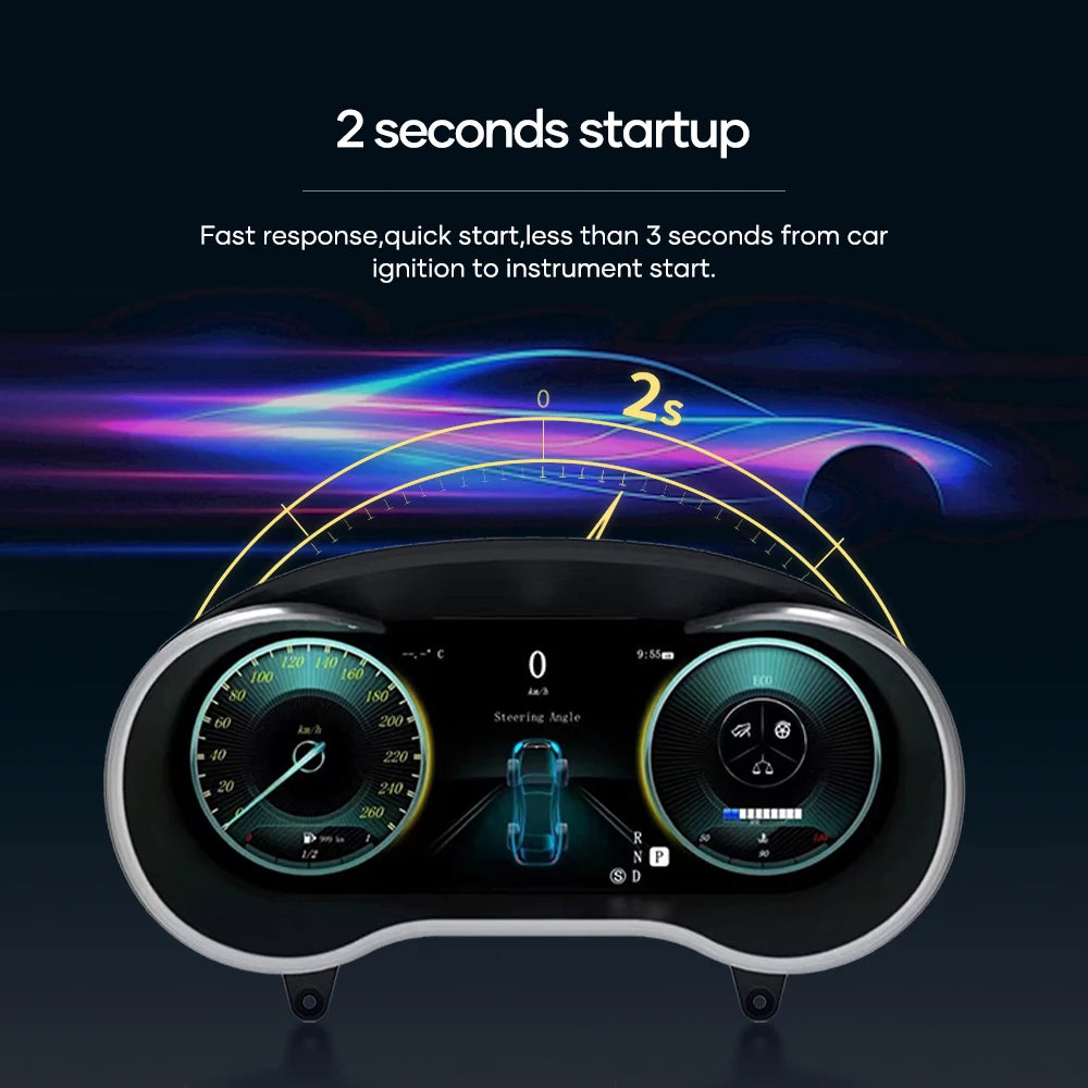 12.3 LCD Digital Dashboard Cluster For Benz R Class ML GL G GLE GLS W164 W166 W463 2006-2019 Years Auto Instrument Panel Cockpit