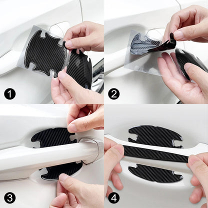 Car Door Handle Sticker Anti Collision Auto Exterior Accessories For Acura MDX RDX TSX TL ILX TLX NSX RL CDX RSX ZDX TLXL RLX