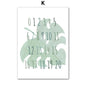 Cartoon Dinosaur Numbers Alphabet Jurassic Dino Nursery Posters Print Canvas Painting Wall Art Picture Baby Kids Room Home Decor