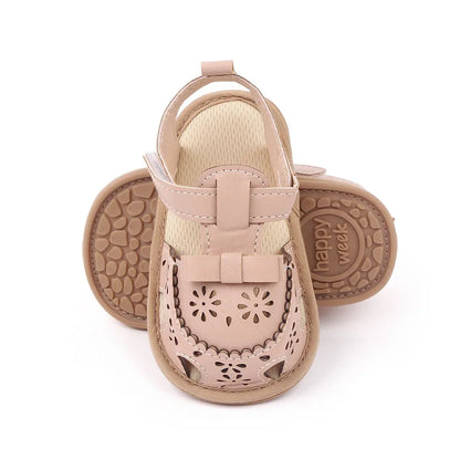 Infant Girl Sandales Toddler Summer Shoes Newborn Bebes Soft Rubber Sole Footwear for 1 Year Cute Bows Sandalen Baby Items Gifts