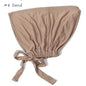 Islamic Headscarf Hijab Bonnet Female Turban Hat Ladies Headband Cap Muslim Women's Under Scarf Caps Soft Cotton Inner Hijabs