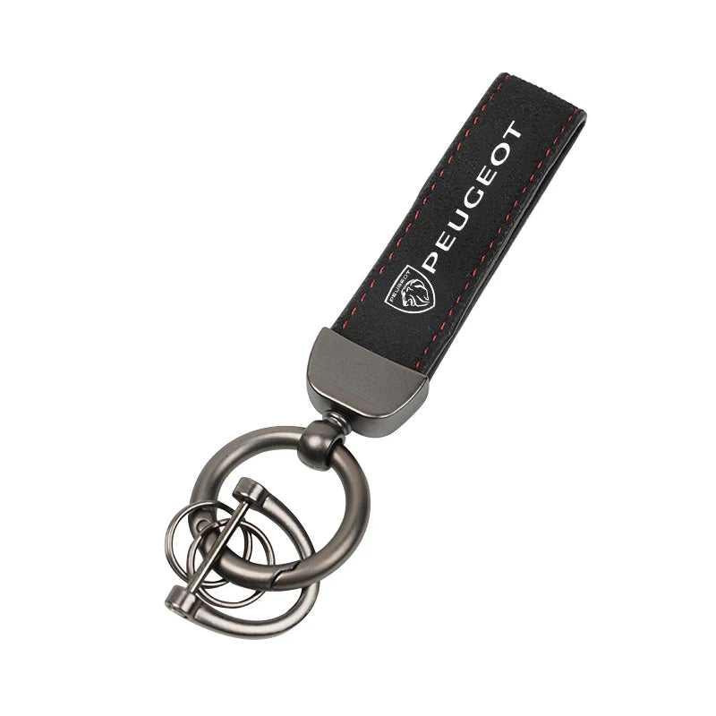Car Luxury Keychain Vintage Zinc Alloy Key Ring Accessories For New Peugeot 408 4008 308 3008 Rifter 5008 508 2008 208 301 RCZ