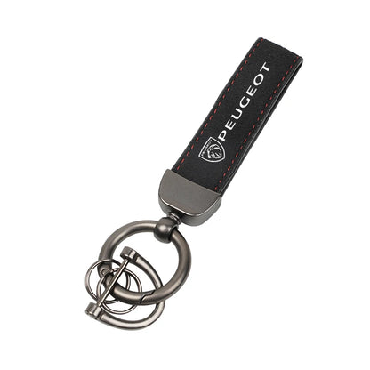 Car Luxury Keychain Vintage Zinc Alloy Key Ring Accessories For New Peugeot 408 4008 308 3008 Rifter 5008 508 2008 208 301 RCZ