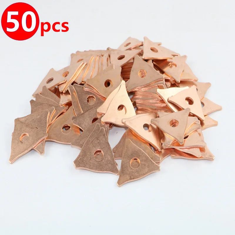 50pcs Pack Panel Pulling Star Washer Dent Pulling Triangle Washer For Spot Welder Spot Welding Machine Consumables