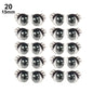 10Pairs Long Eyelashes Cute Love Cartoon Eyes Stickers Anime Figurine Doll Face Organ Paster Clay Decals DIY Doll Accessories