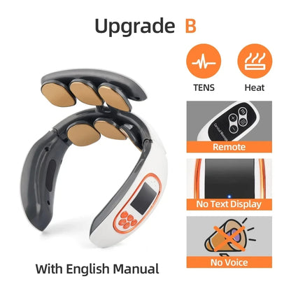 Foreverlily Neck and Back Massager 6 Head Kneading Relaxation Shoulder Calf Body Massage Shawl Machine