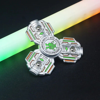 Colorful EDC Fidget Spinner Robot Mecha Transforming Hand Spinner ADHD Finger Spinners for Adult Stress Relief Fidget Toys