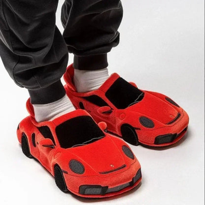 2025 New For BMW Porsche racing plush slippers toy Cotton Shoes Warm Home Plush Shoes Car Slippersr