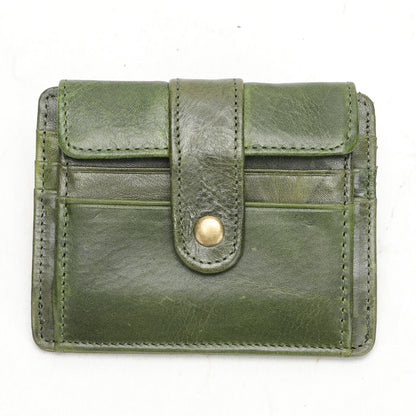 WESTAL Men's Purse Leather for Coin Wallets Vintage Credit Card Holders Hasp Business Cards for Men Photo Wallets Coin Purses