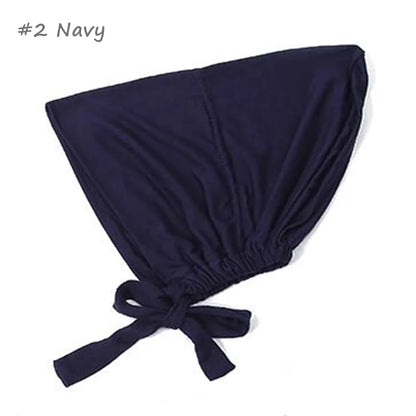 Islamic Headscarf Hijab Bonnet Female Turban Hat Ladies Headband Cap Muslim Women's Under Scarf Caps Soft Cotton Inner Hijabs