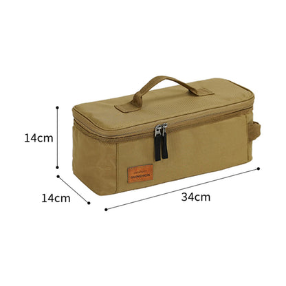 Oxford Cloth Camping Storage Handbag Waterproof Bbq Picnic Bags Reusable Cookware Carrier Organizer for Family Bbq Travel Supply