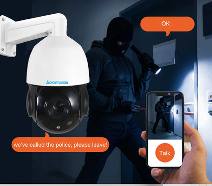 XMeye pro PTZ IP Camera Onvif-compatible 8MP 5MP PTZ 30X zoom POE ptz camera two way audio and SD card storage