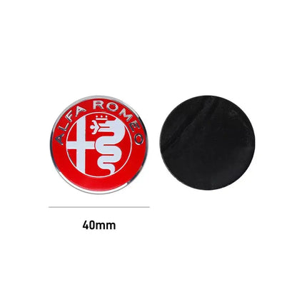 75mm Car Front Hood Rear Emblem Styling for Alfa Romeo Sportiva 156 Stelvio Giulia Giulietta Trunk Badge Sticker Logo Accessorie