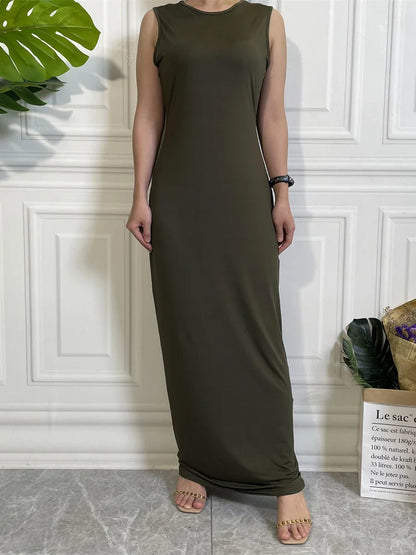 Muslim Woman Dress Abaya For Women Hijab Long Dresses Middle East Dubai Casual Kaftan Islam Clothing Products Without Turkey