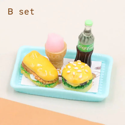 1/6 Miniatrue Dolls Food Mini Chocolate Cookies Boxs Potato Chips Model Toys Pretend Play for Bjd Dollhouse Scence Accessories