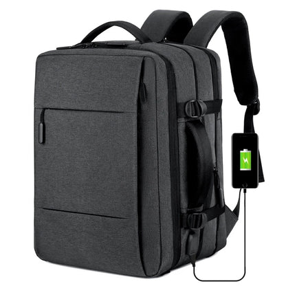 Men Large Capacity Backpack USB Charging Male Laptop Bagpack Waterproof Business Travel Back Pack Luggage Bag Mochila