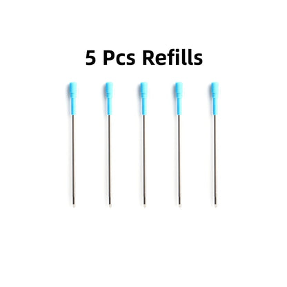 Metal Ballpoint Pens Automatic Ballpoint Pen Refill Black Blue Ink For School Office Stationery Supplies Writing 0.7mm