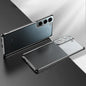 Luxury Gold Plating Phone Case For Samsung Galaxy S21 Ultra S20 Plus S22 S 21 20 5g Camera Protect Transparent Silicone Cover